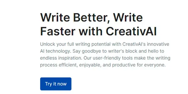 Screenshot of CreativAI