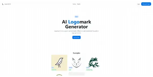Screenshot of Logomark AI
