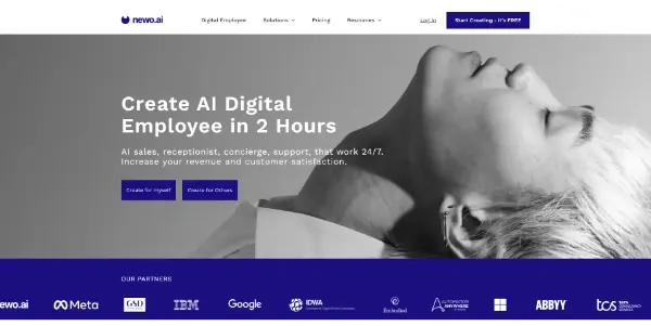 Screenshot of Newo.ai