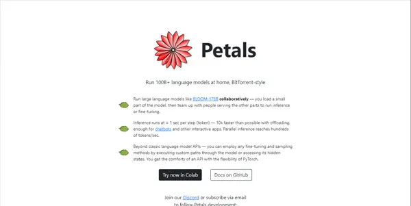 Screenshot of Petals