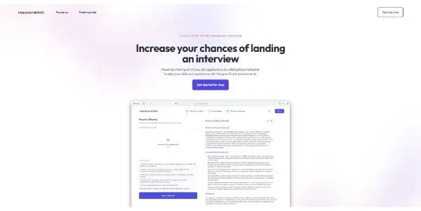 Screenshot of ResumeRanker