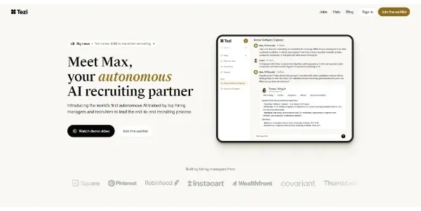 Screenshot of Tezi AI
