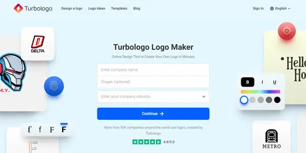 Screenshot of Turbologo