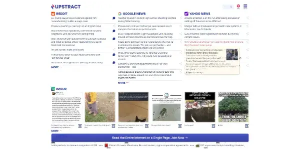 Screenshot of Upstract